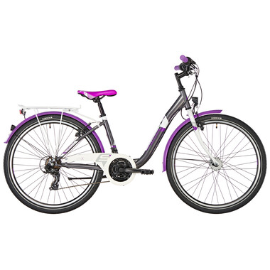 Bicicleta de paseo S'COOL CHIX Acero 21V 26" Gris/Violeta 0